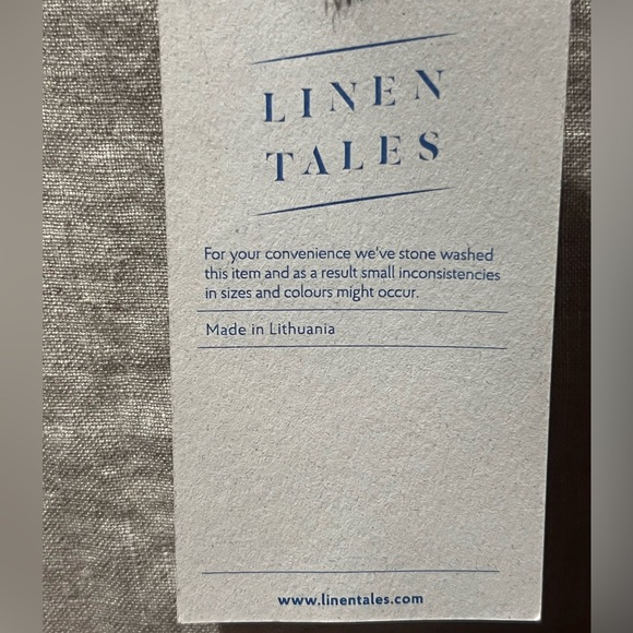 Linen Tales “Verbena” mélange linen pj set/cinch shorts & sleeveless top - NWT - Picture 16 of 16